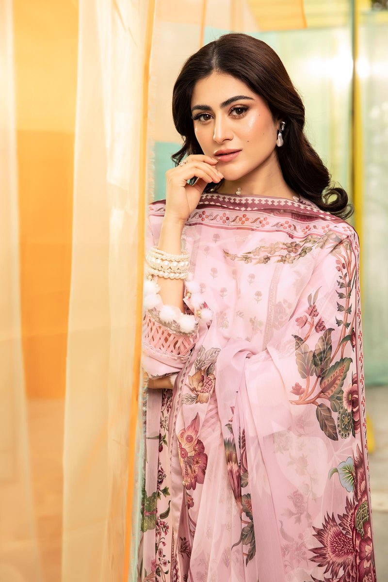 Maria B | M Basic Summer Lawn 25 | MB-CUS25-705B by Maria B - Designer Dress - Type: Ladies Clothes - Available at Libayah - 100% Original