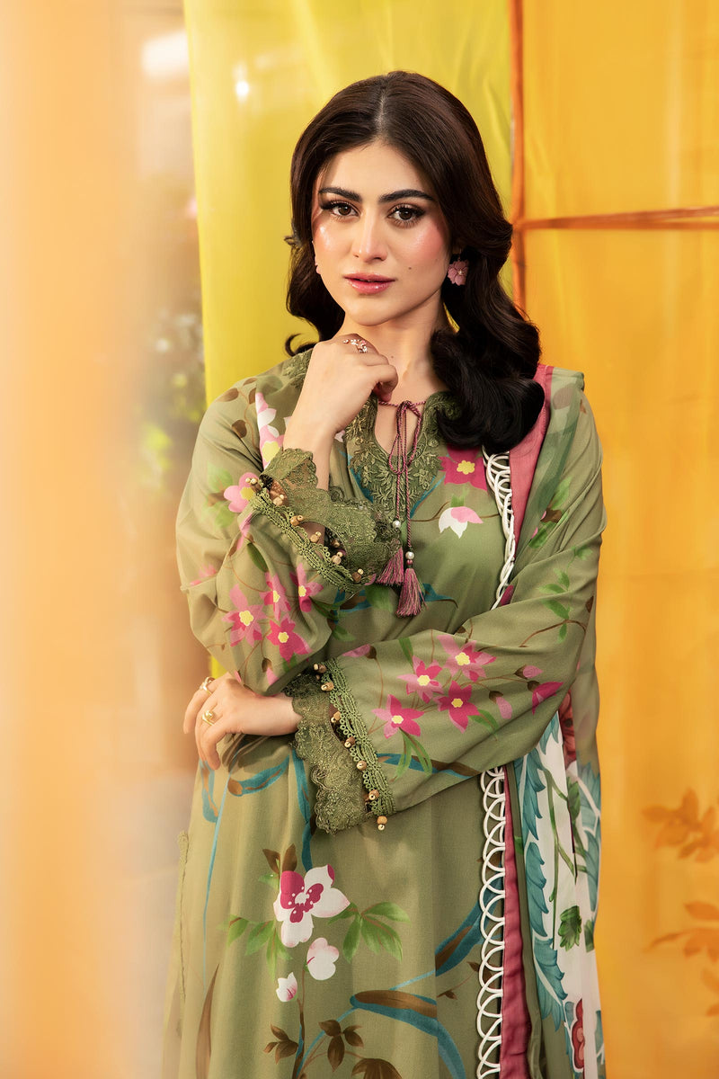 Maria B | M Basic Summer Lawn 25 | MB-CUS25-707A by Maria B - Designer Dress - Type: Ladies Clothes - Available at Libayah - 100% Original