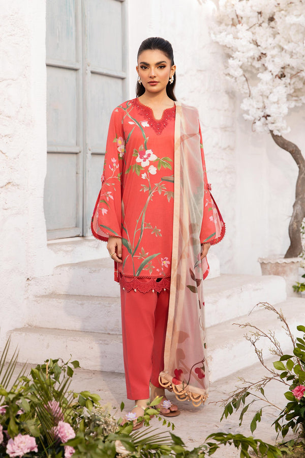 Maria B | M Basic Summer Lawn 25 | MB-CUS25-707B by Maria B - Designer Dress - Type: Ladies Clothes - Available at Libayah - 100% Original