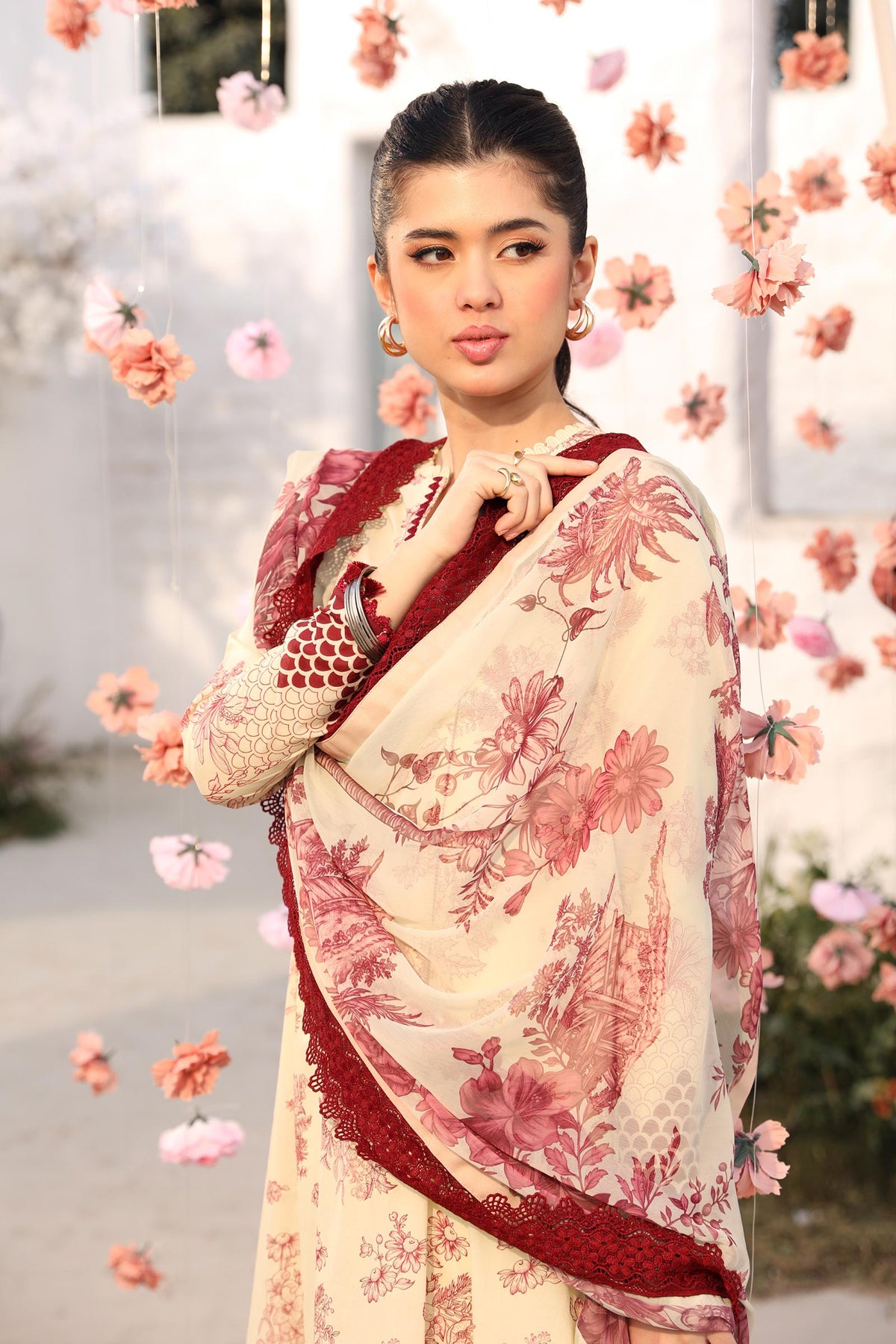 Maria B | M Basic Summer Lawn 25 | MB-CUS25-709A by Maria B - Designer Dress - Type: Ladies Clothes - Available at Libayah - 100% Original