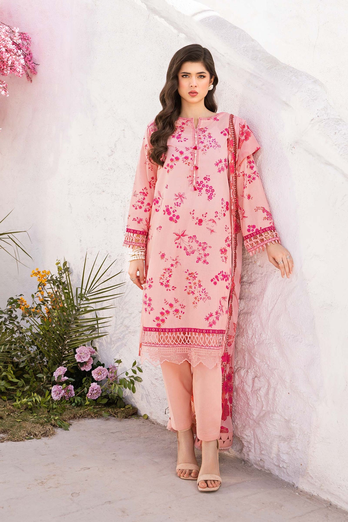 Maria B | M Basic Summer Lawn 25 | MB-CUS25-709A by Maria B - Designer Dress - Type: Ladies Clothes - Available at Libayah - 100% Original