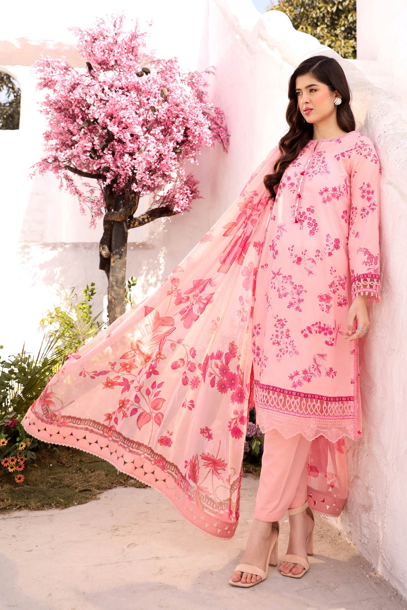 Maria B | M Basic Summer Lawn 25 | MB-CUS25-709A by Maria B - Designer Dress - Type: Ladies Clothes - Available at Libayah - 100% Original