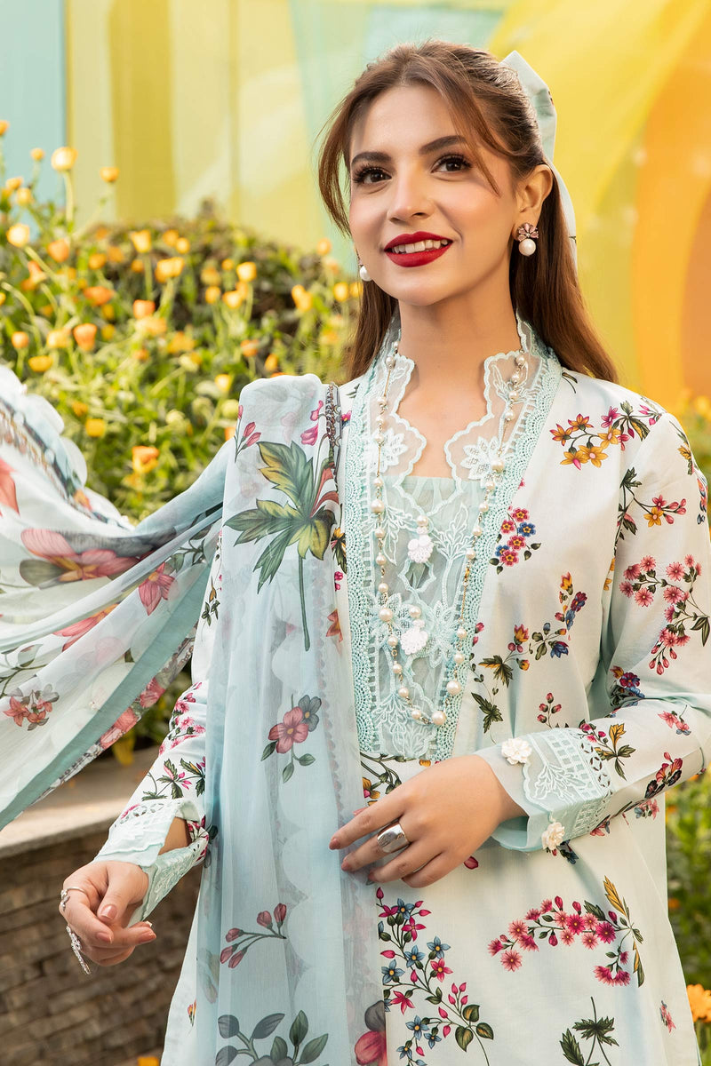 Maria B | M Basic Summer Lawn 25 | MB-CUS25-709B by Maria B - Designer Dress - Type: Ladies Clothes - Available at Libayah - 100% Original