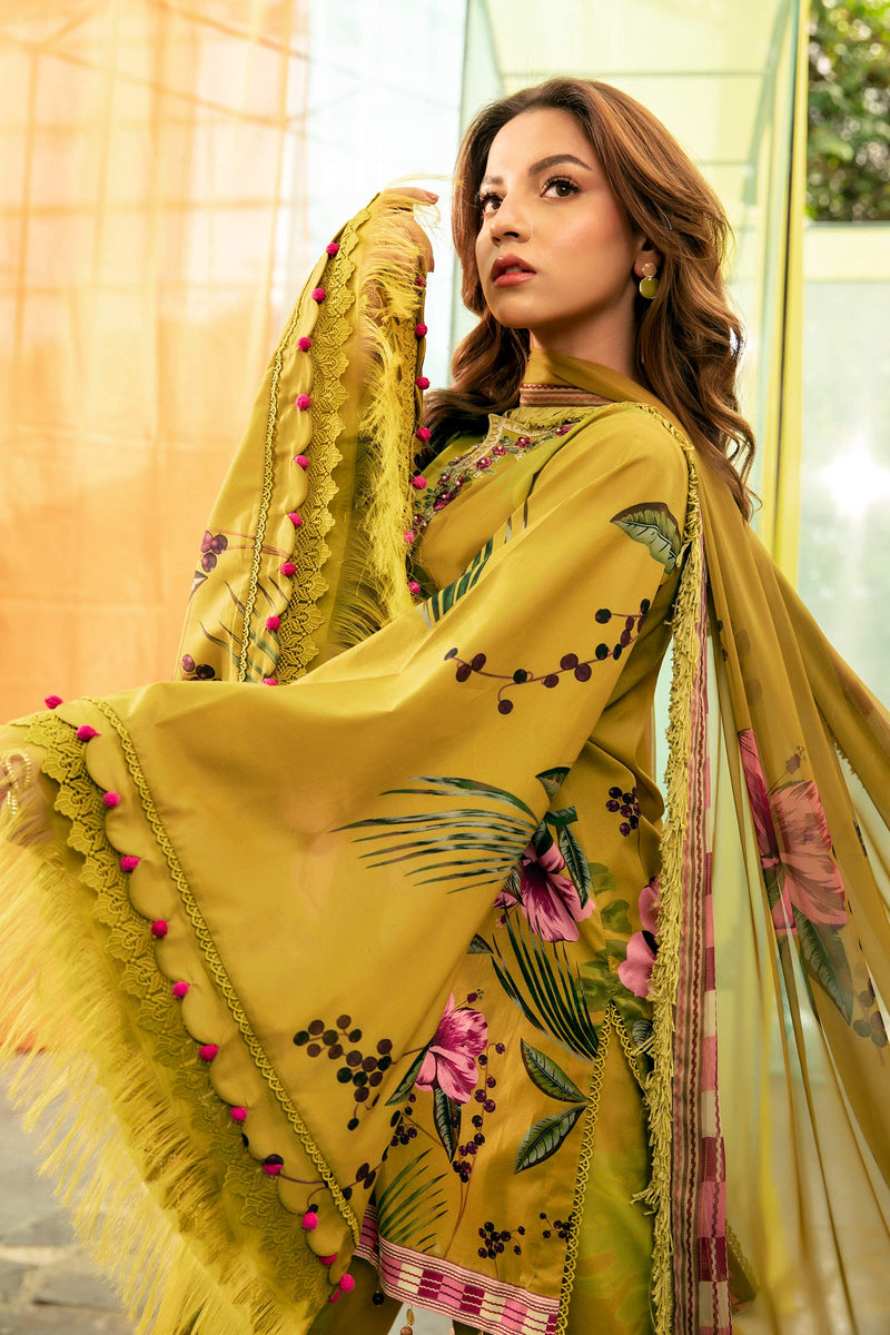 Maria B | M Basic Summer Lawn 25 | MB-CUS25-710A by Maria B - Designer Dress - Type: Ladies Clothes - Available at Libayah - 100% Original