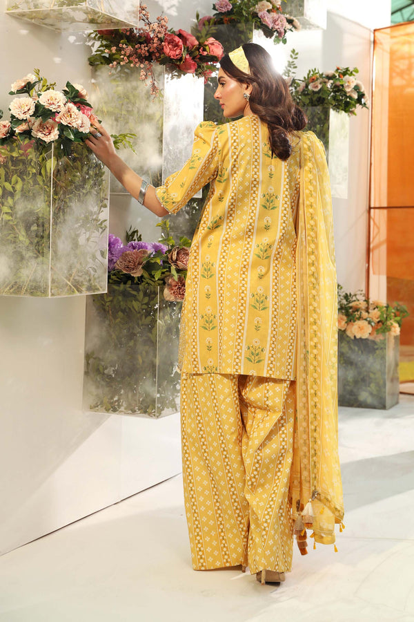 Maria B | M Basic Summer Lawn 25 | MB-CUS25-711A by Maria B - Designer Dress - Type: Ladies Clothes - Available at Libayah - 100% Original