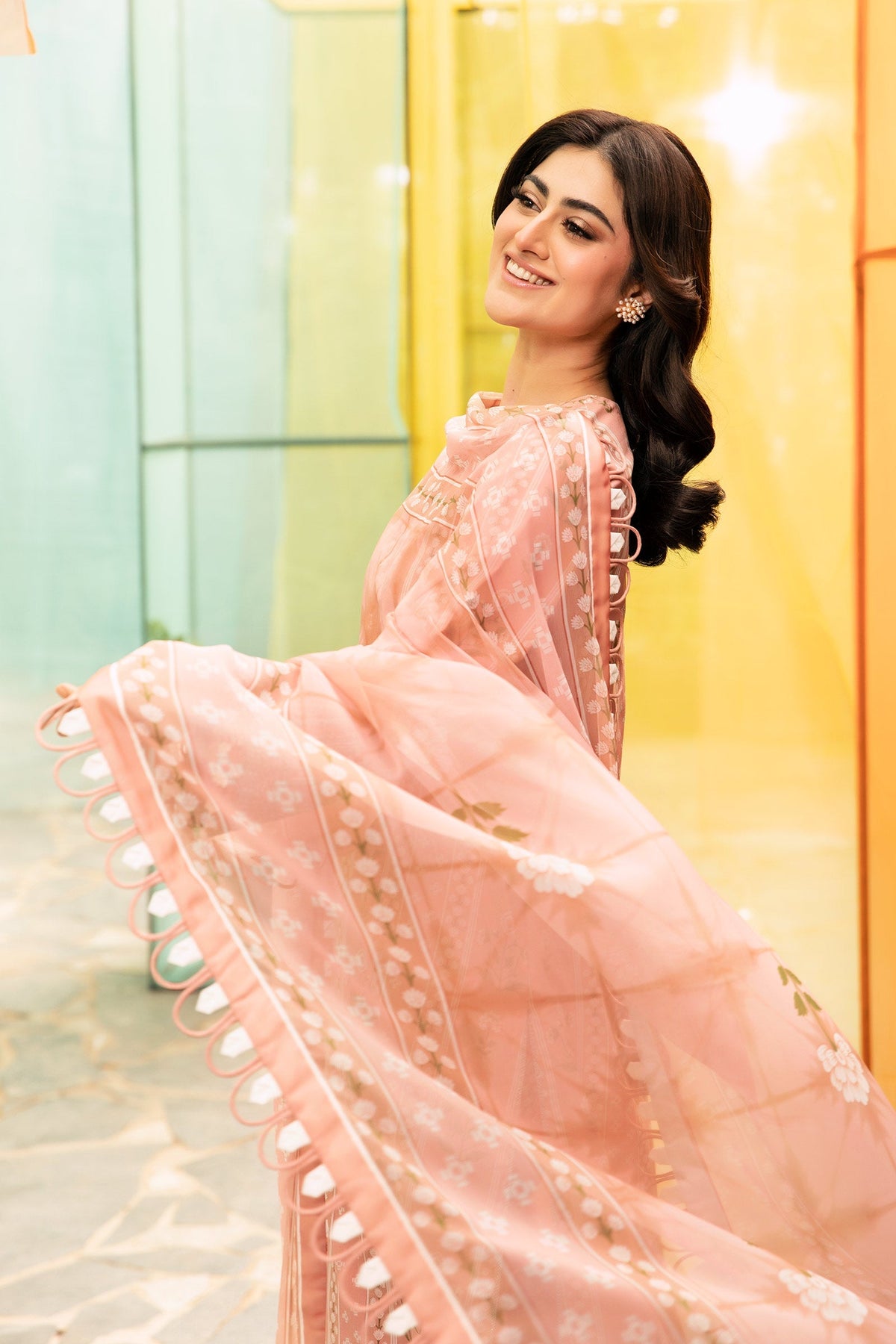 Maria B | M Basic Summer Lawn 25 | MB-CUS25-711B by Maria B - Designer Dress - Type: Ladies Clothes - Available at Libayah - 100% Original