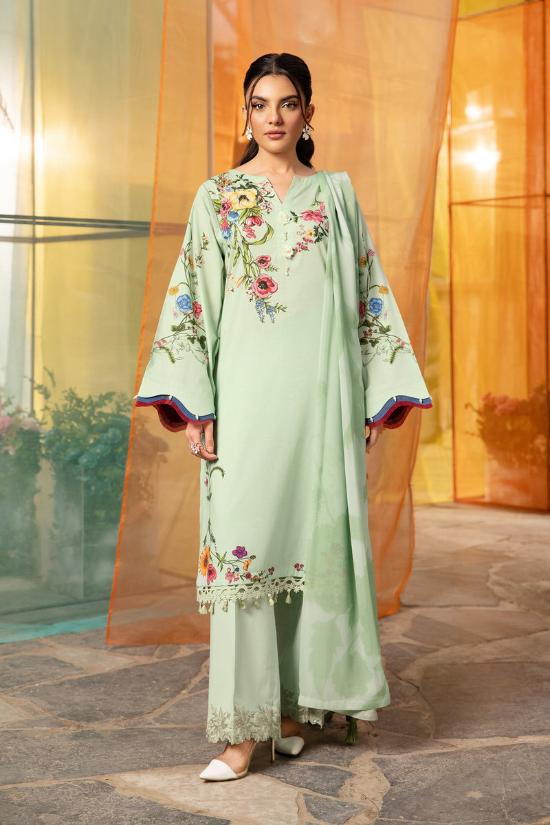 Maria B | M Basic Summer Lawn 25 | MB-CUS25-712B by Maria B - Designer Dress - Type: Ladies Clothes - Available at Libayah - 100% Original
