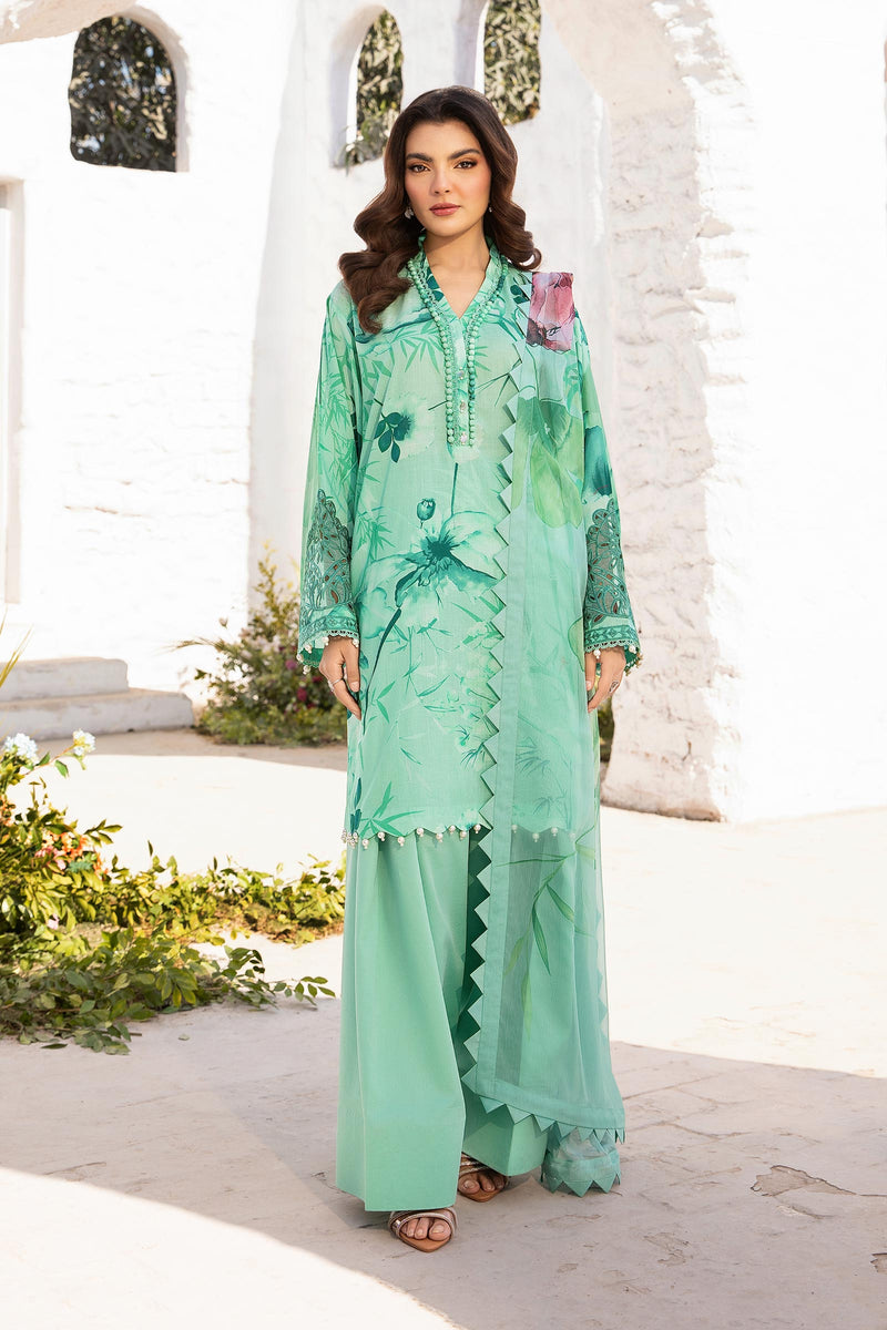 Maria B | M Basic Summer Lawn 25 | MB-CUS25-713A by Maria B - Designer Dress - Type: Ladies Clothes - Available at Libayah - 100% Original