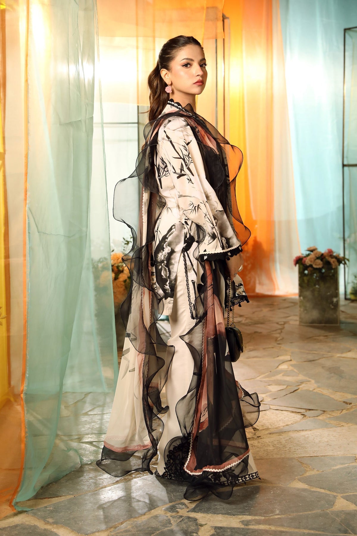 Maria B | M Basic Summer Lawn 25 | MB-CUS25-713B by Maria B - Designer Dress - Type: Ladies Clothes - Available at Libayah - 100% Original