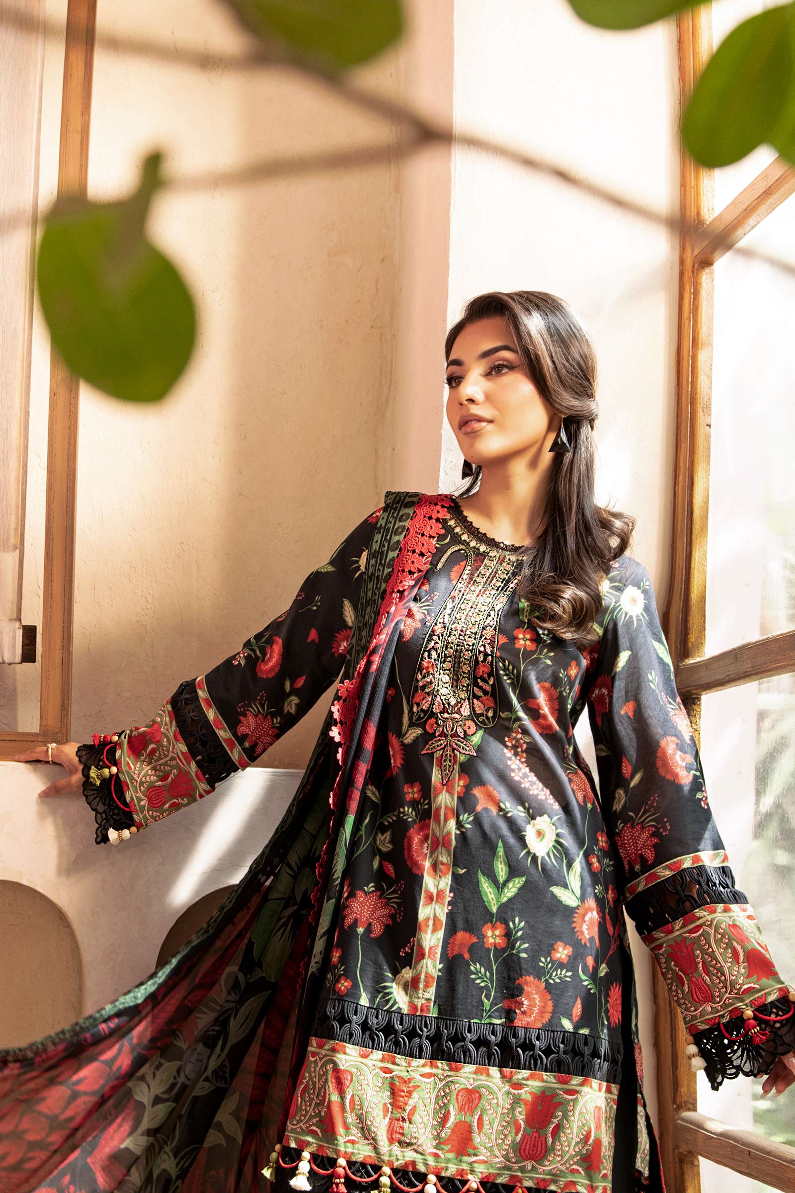 Maria B | Eid Basic Lawn | MB-CUS25-901A by Maria B - Designer Dress - Type: Ladies Clothes - Available at Libayah - 100% Original