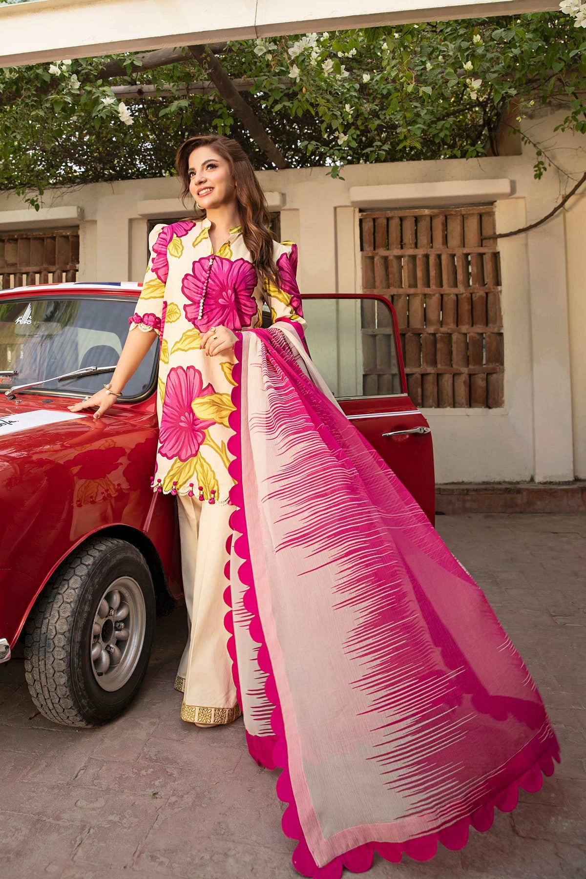 Maria B | Eid Basic Lawn | MB-CUS25-902B by Maria B - Designer Dress - Type: Ladies Clothes - Available at Libayah - 100% Original