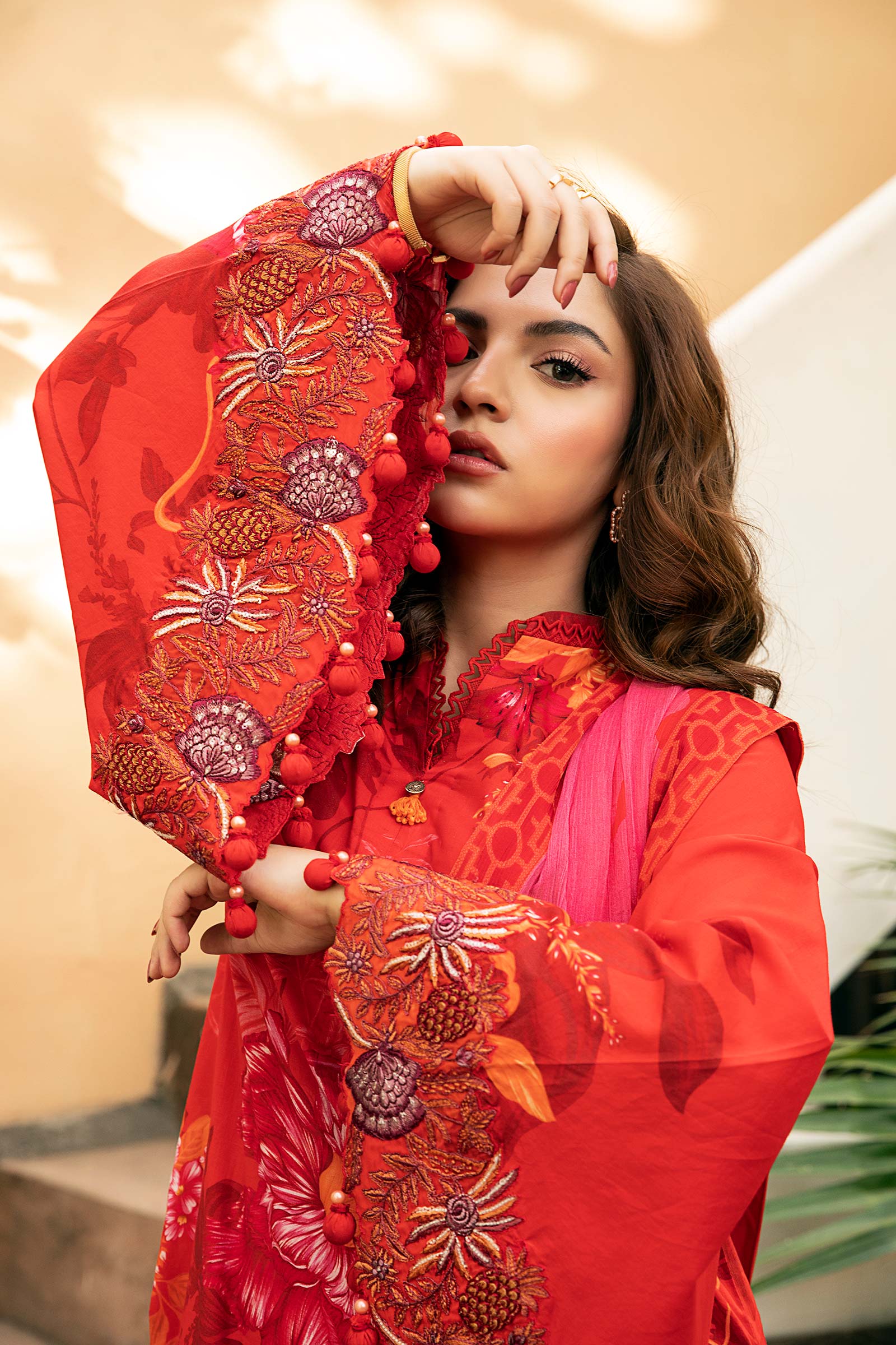 Maria B | Eid Basic Lawn | MB-CUS25-907A by Maria B - Designer Dress - Type: Ladies Clothes - Available at Libayah - 100% Original