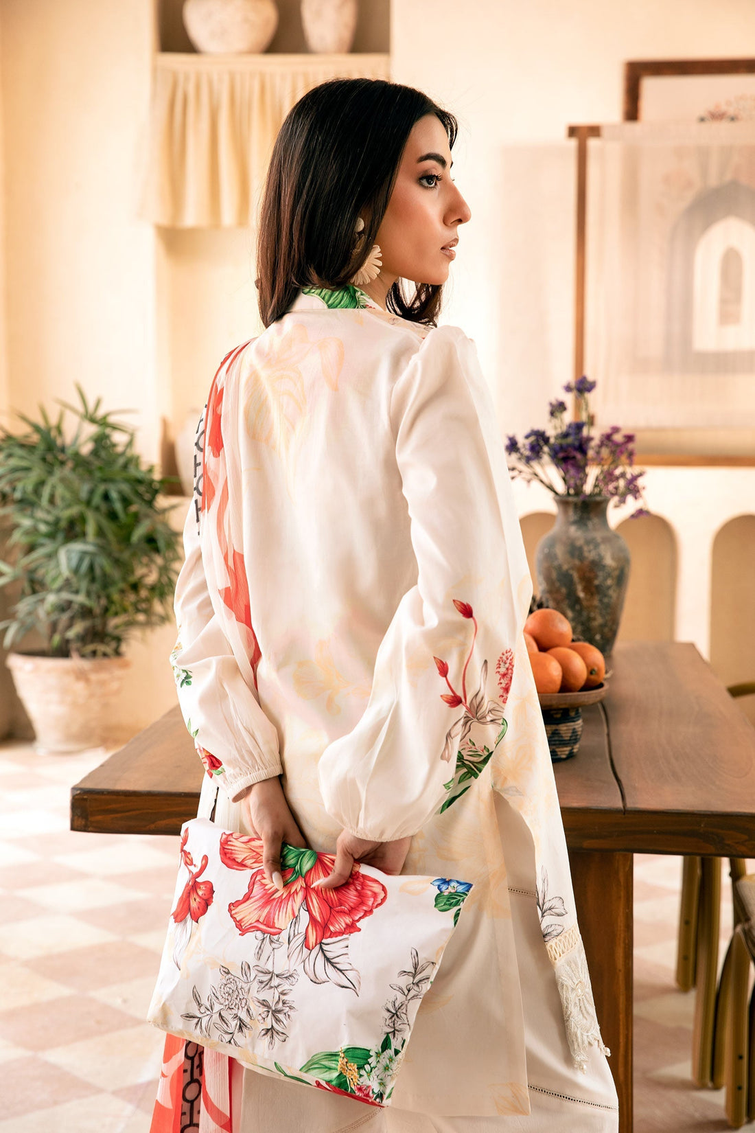 Maria B | Eid Basic Lawn | MB-CUS25-907B by Maria B - Designer Dress - Type: Ladies Clothes - Available at Libayah - 100% Original