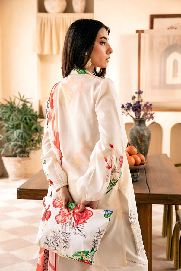 Maria B | Eid Basic Lawn | MB-CUS25-907B by Maria B - Designer Dress - Type: Ladies Clothes - Available at Libayah - 100% Original