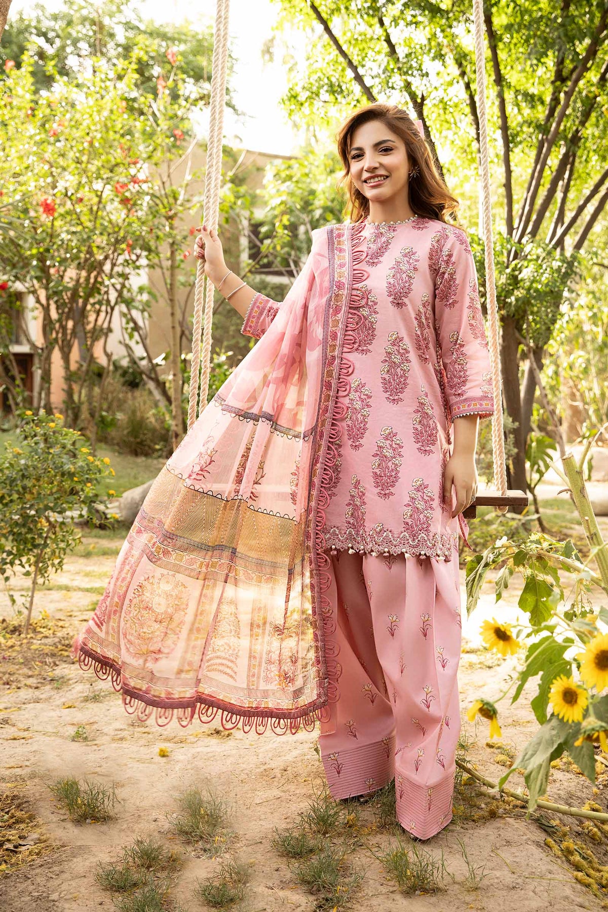 Maria B | Eid Basic Lawn | MB-CUS25-908A by Maria B - Designer Dress - Type: Ladies Clothes - Available at Libayah - 100% Original