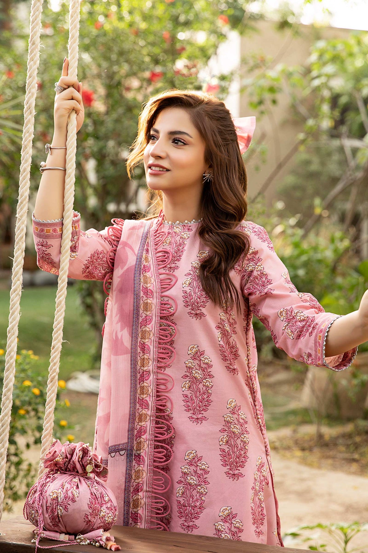 Maria B | Eid Basic Lawn | MB-CUS25-908A by Maria B - Designer Dress - Type: Ladies Clothes - Available at Libayah - 100% Original