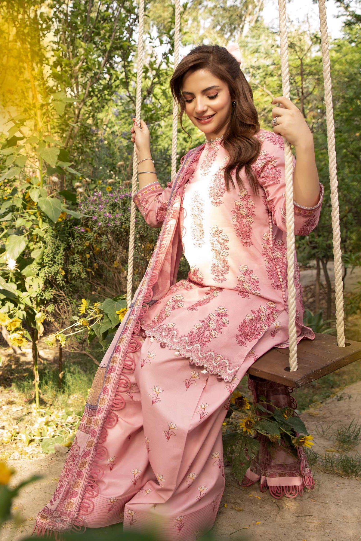 Maria B | Eid Basic Lawn | MB-CUS25-908A by Maria B - Designer Dress - Type: Ladies Clothes - Available at Libayah - 100% Original