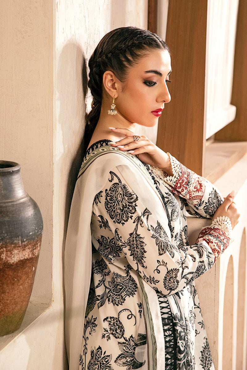 Maria B | Eid Basic Lawn | MB-CUS25-909A by Maria B - Designer Dress - Type: Ladies Clothes - Available at Libayah - 100% Original