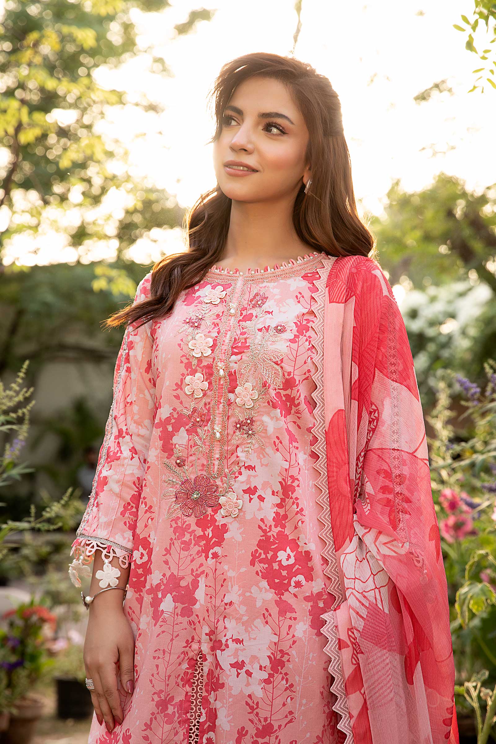 Maria B | Eid Basic Lawn | MB-CUS25-910B by Maria B - Designer Dress - Type: Ladies Clothes - Available at Libayah - 100% Original
