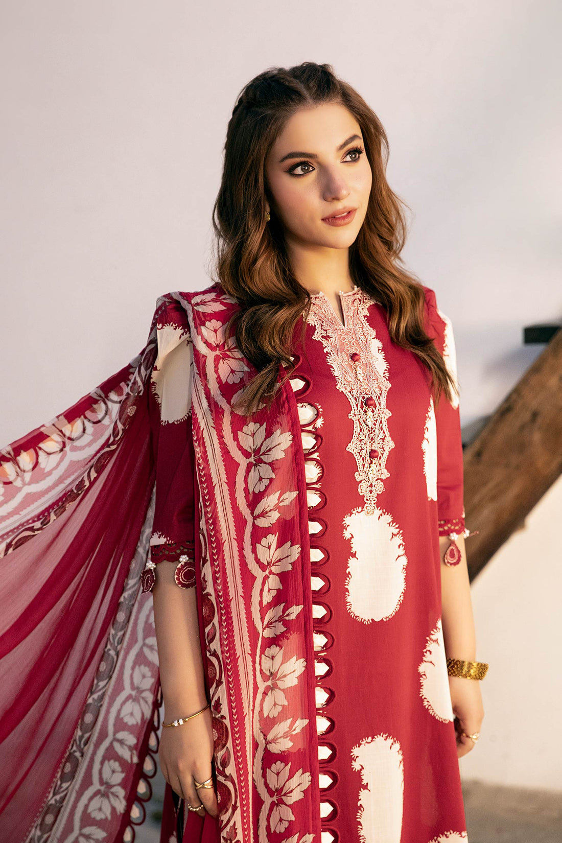 Maria B | Eid Basic Lawn | MB-CUS25-911A by Maria B - Designer Dress - Type: Ladies Clothes - Available at Libayah - 100% Original