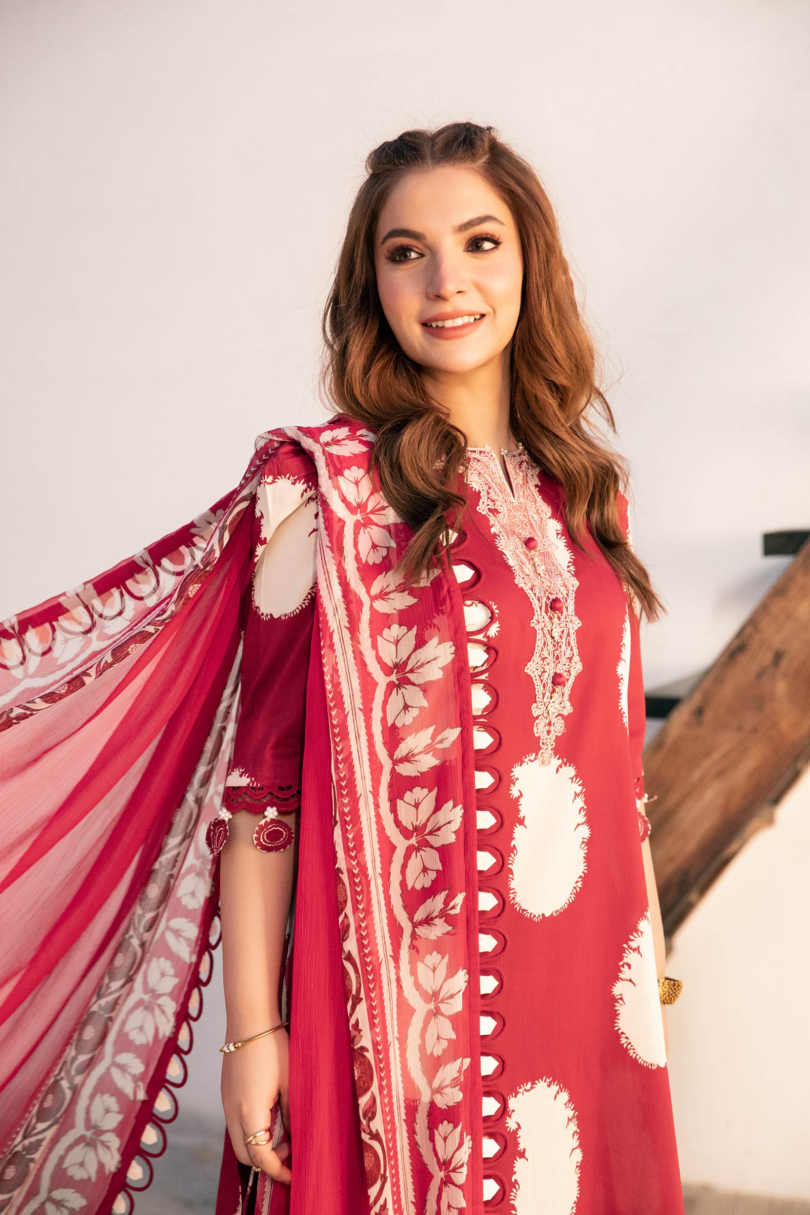 Maria B | Eid Basic Lawn | MB-CUS25-911A by Maria B - Designer Dress - Type: Ladies Clothes - Available at Libayah - 100% Original