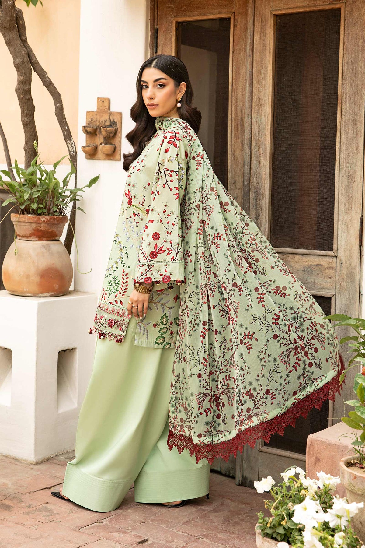 Maria B | Eid Basic Lawn | MB-CUS25-912B by Maria B - Designer Dress - Type: Ladies Clothes - Available at Libayah - 100% Original