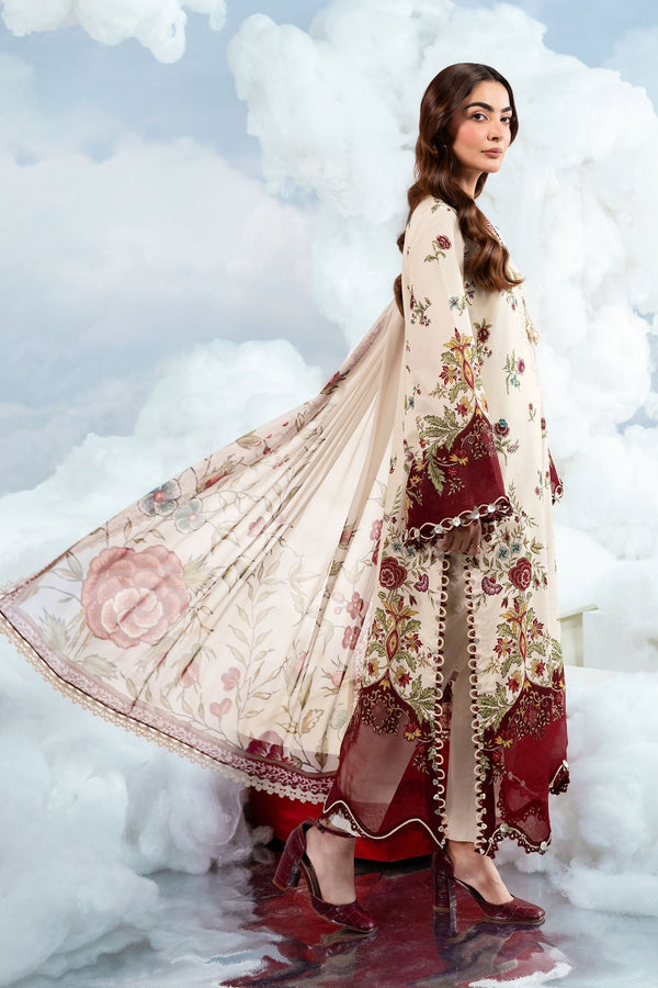 Maria B | M Basics Dreamscape Eid Lawn | MB-CUSV14-01A by Maria B - Designer Dress  - Type : Ladies Clothes - Available at Libayah - 100% Original 