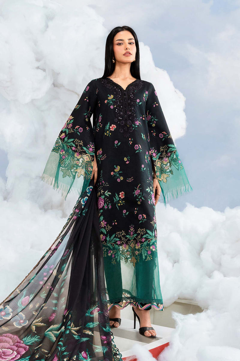 Maria B | M Basics Dreamscape Eid Lawn | MB-CUSV14-01B by Maria B - Designer Dress  - Type : Ladies Clothes - Available at Libayah - 100% Original 