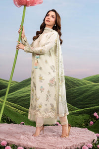 Maria B | M Basics Dreamscape Eid Lawn | MB-CUSV14-02A by Maria B - Designer Dress  - Type : Ladies Clothes - Available at Libayah - 100% Original 