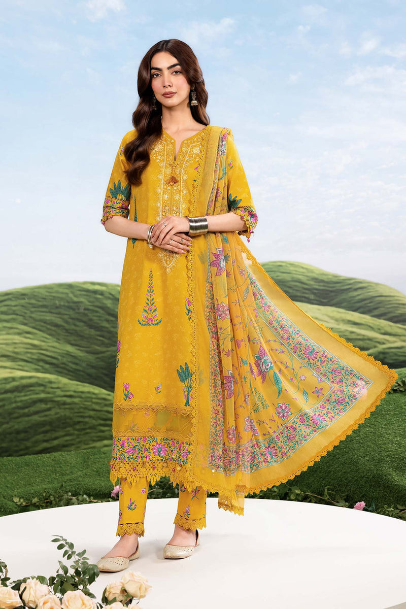 Maria B | M Basics Dreamscape Eid Lawn | MB-CUSV14-03A by Maria B - Designer Dress  - Type : Ladies Clothes - Available at Libayah - 100% Original 
