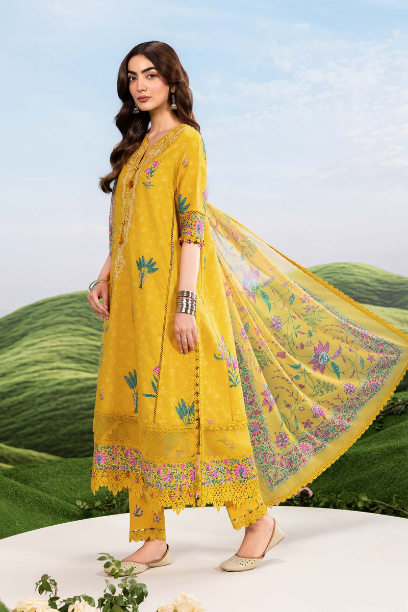 Maria B | M Basics Dreamscape Eid Lawn | MB-CUSV14-03A by Maria B - Designer Dress  - Type : Ladies Clothes - Available at Libayah - 100% Original 