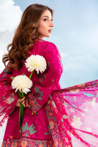 Maria B | M Basics Dreamscape Eid Lawn | MB-CUSV14-03B by Maria B - Designer Dress  - Type : Ladies Clothes - Available at Libayah - 100% Original 