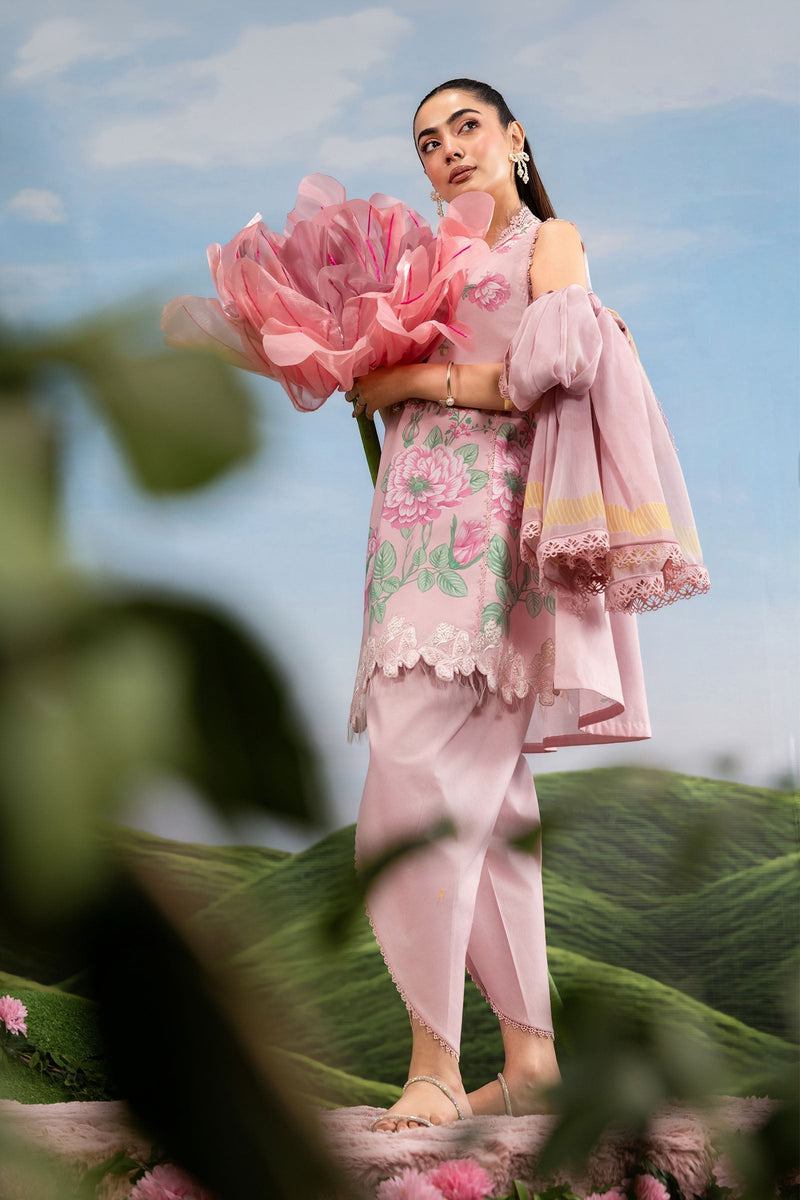 Maria B | M Basics Dreamscape Eid Lawn | MB-CUSV14-04A by Maria B - Designer Dress  - Type : Ladies Clothes - Available at Libayah - 100% Original 