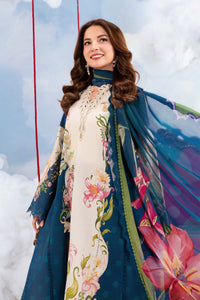 Maria B | M Basics Dreamscape Eid Lawn | MB-CUSV14-05B by Maria B - Designer Dress  - Type : Ladies Clothes - Available at Libayah - 100% Original 