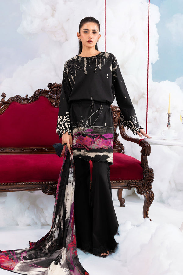 Maria B | M Basics Dreamscape Eid Lawn | MB-CUSV14-06A by Maria B - Designer Dress  - Type : Ladies Clothes - Available at Libayah - 100% Original 
