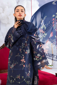 Maria B | M Basics Dreamscape Eid Lawn | MB-CUSV14-07B by Maria B - Designer Dress  - Type : Ladies Clothes - Available at Libayah - 100% Original 