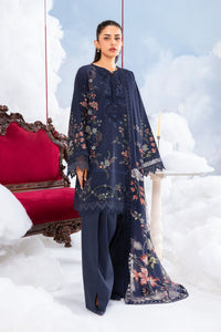 Maria B | M Basics Dreamscape Eid Lawn | MB-CUSV14-07B by Maria B - Designer Dress  - Type : Ladies Clothes - Available at Libayah - 100% Original 