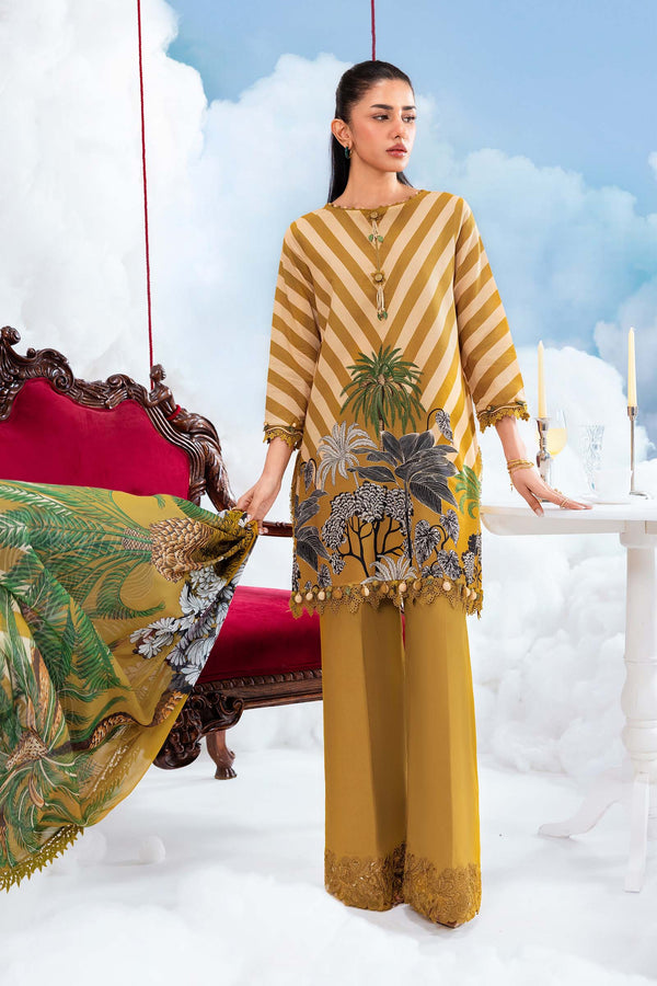 Maria B | M Basics Dreamscape Eid Lawn | MB-CUSV14-08A by Maria B - Designer Dress  - Type : Ladies Clothes - Available at Libayah - 100% Original 