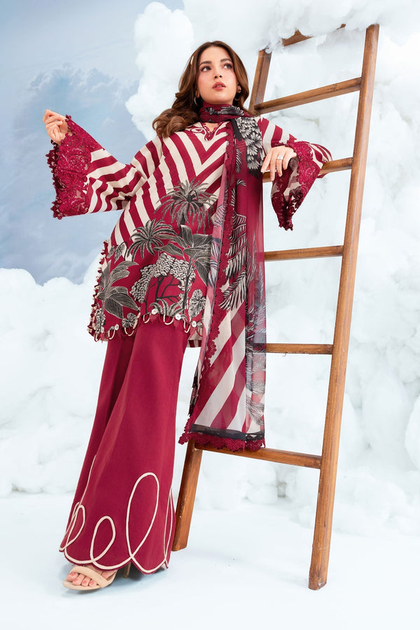 Maria B | M Basics Dreamscape Eid Lawn | MB-CUSV14-08B by Maria B - Designer Dress  - Type : Ladies Clothes - Available at Libayah - 100% Original 