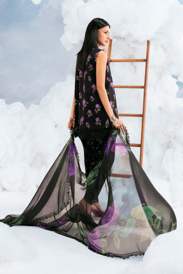 Maria B | M Basics Dreamscape Eid Lawn | MB-CUSV14-09B by Maria B - Designer Dress  - Type : Ladies Clothes - Available at Libayah - 100% Original 