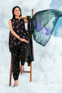Maria B | M Basics Dreamscape Eid Lawn | MB-CUSV14-09B by Maria B - Designer Dress  - Type : Ladies Clothes - Available at Libayah - 100% Original 