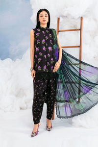 Maria B | M Basics Dreamscape Eid Lawn | MB-CUSV14-09B by Maria B - Designer Dress  - Type : Ladies Clothes - Available at Libayah - 100% Original 