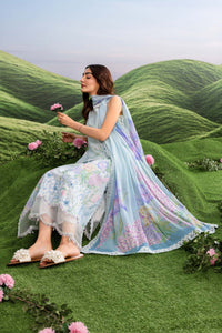 Maria B | M Basics Dreamscape Eid Lawn | MB-CUSV14-10A by Maria B - Designer Dress  - Type : Ladies Clothes - Available at Libayah - 100% Original 