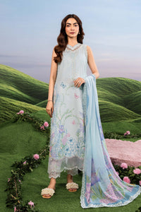 Maria B | M Basics Dreamscape Eid Lawn | MB-CUSV14-10A by Maria B - Designer Dress  - Type : Ladies Clothes - Available at Libayah - 100% Original 