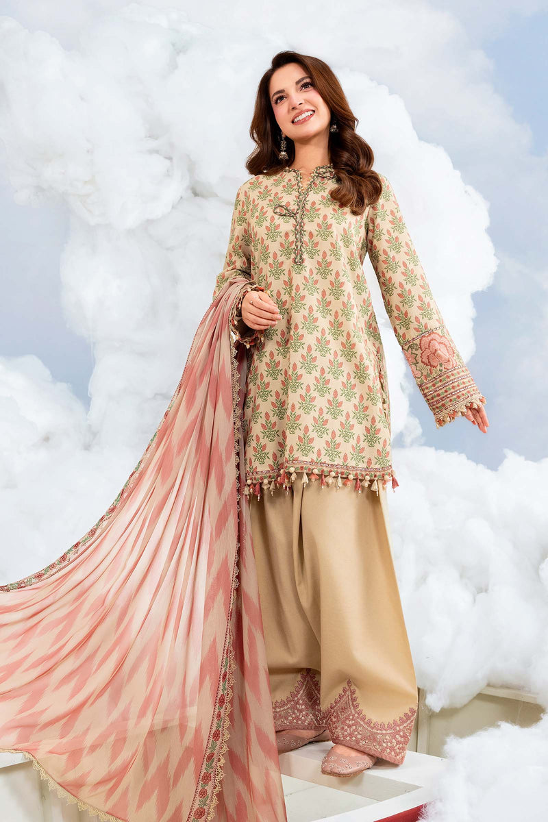 Maria B | M Basics Dreamscape Eid Lawn | MB-CUSV14-12A by Maria B - Designer Dress  - Type : Ladies Clothes - Available at Libayah - 100% Original 