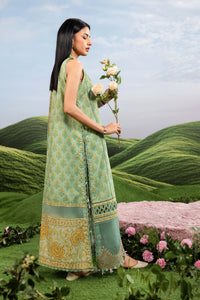 Maria B | M Basics Dreamscape Eid Lawn | MB-CUSV14-12B by Maria B - Designer Dress  - Type : Ladies Clothes - Available at Libayah - 100% Original 