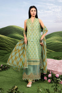 Maria B | M Basics Dreamscape Eid Lawn | MB-CUSV14-12B by Maria B - Designer Dress  - Type : Ladies Clothes - Available at Libayah - 100% Original 