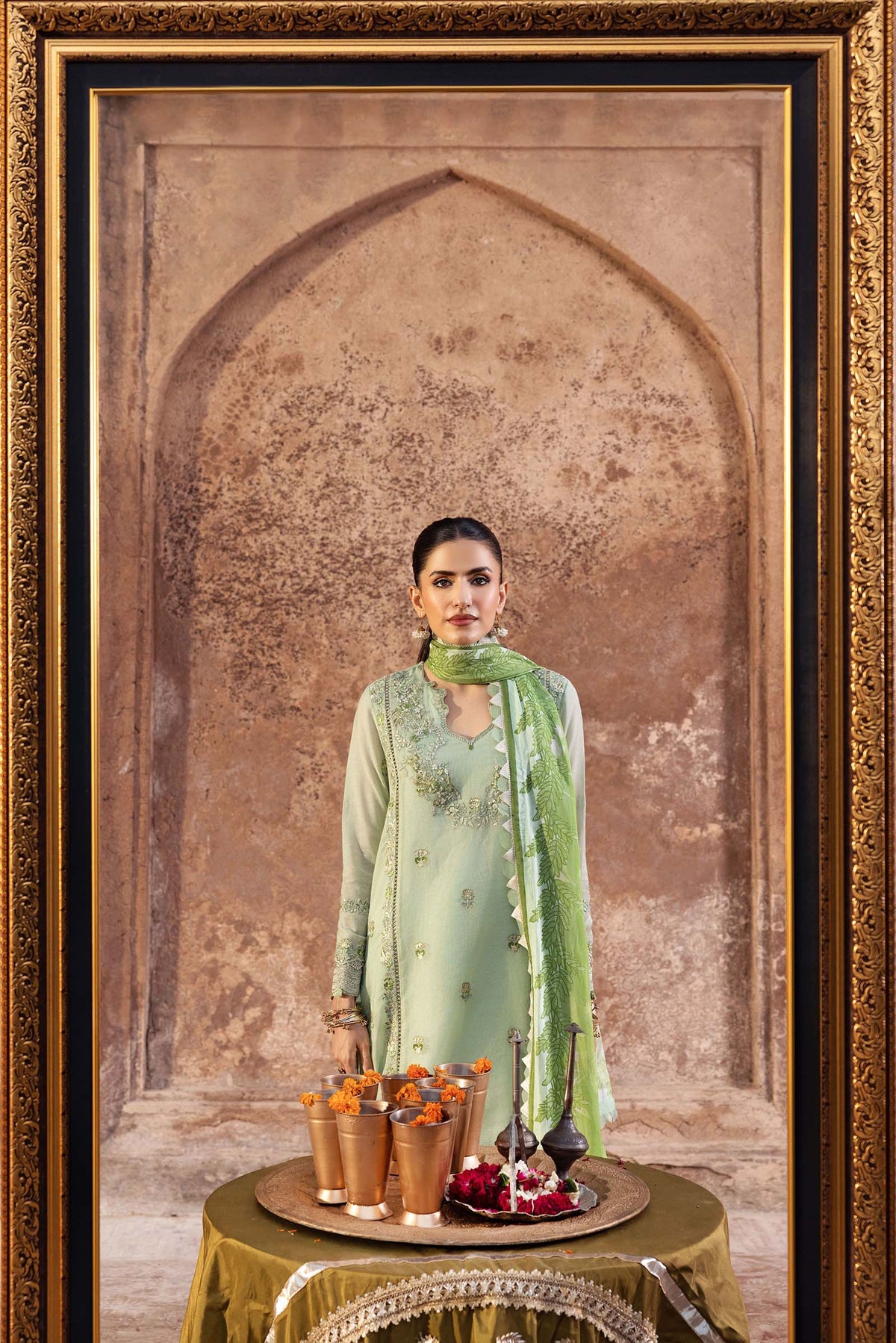 Maria B | Festive 25 | MB-FUS25-801 by Maria B - Designer Dress  - Type : Ladies Clothes - Available at Libayah - 100% Original 