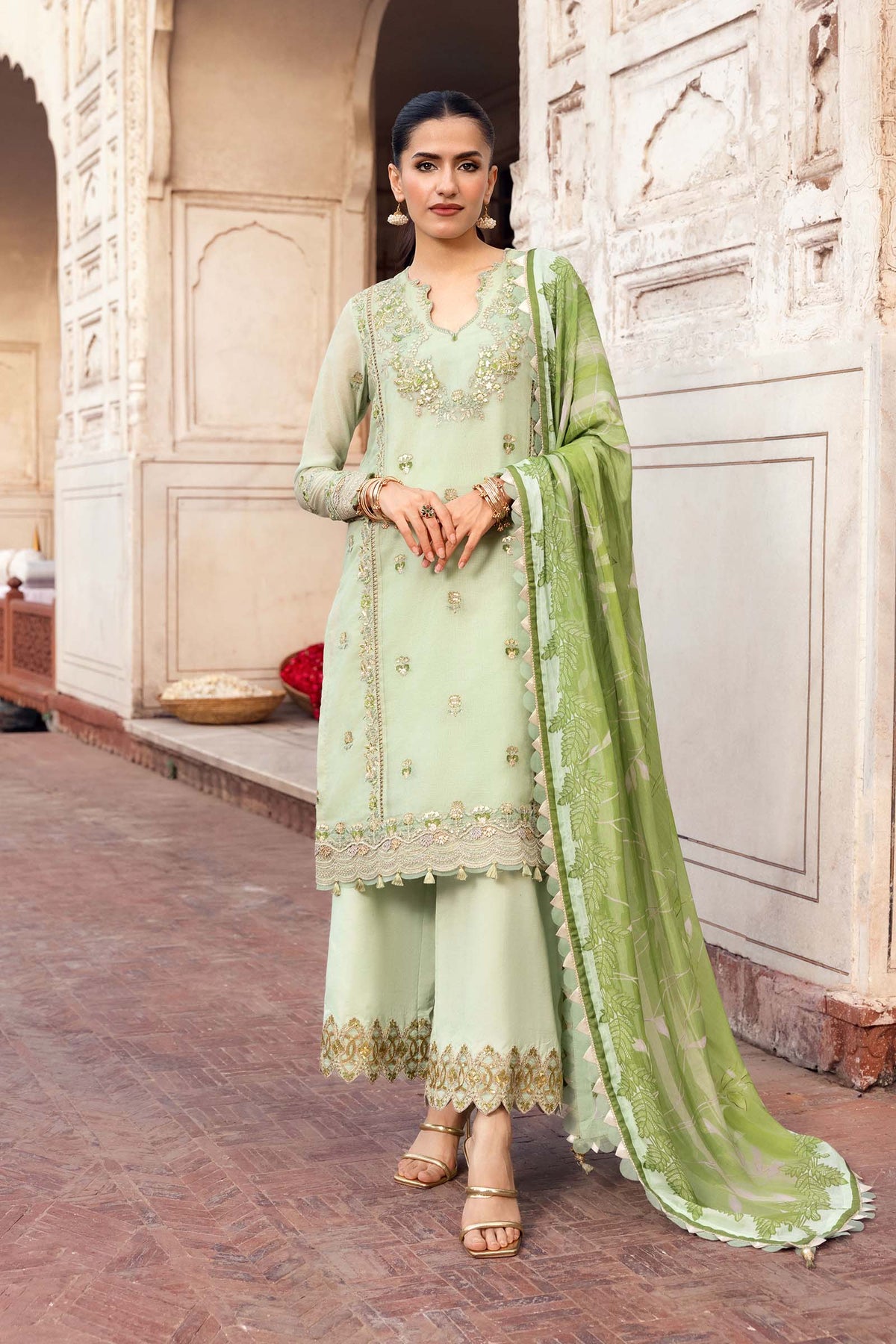 Maria B | Festive 25 | MB-FUS25-801 by Maria B - Designer Dress  - Type : Ladies Clothes - Available at Libayah - 100% Original 