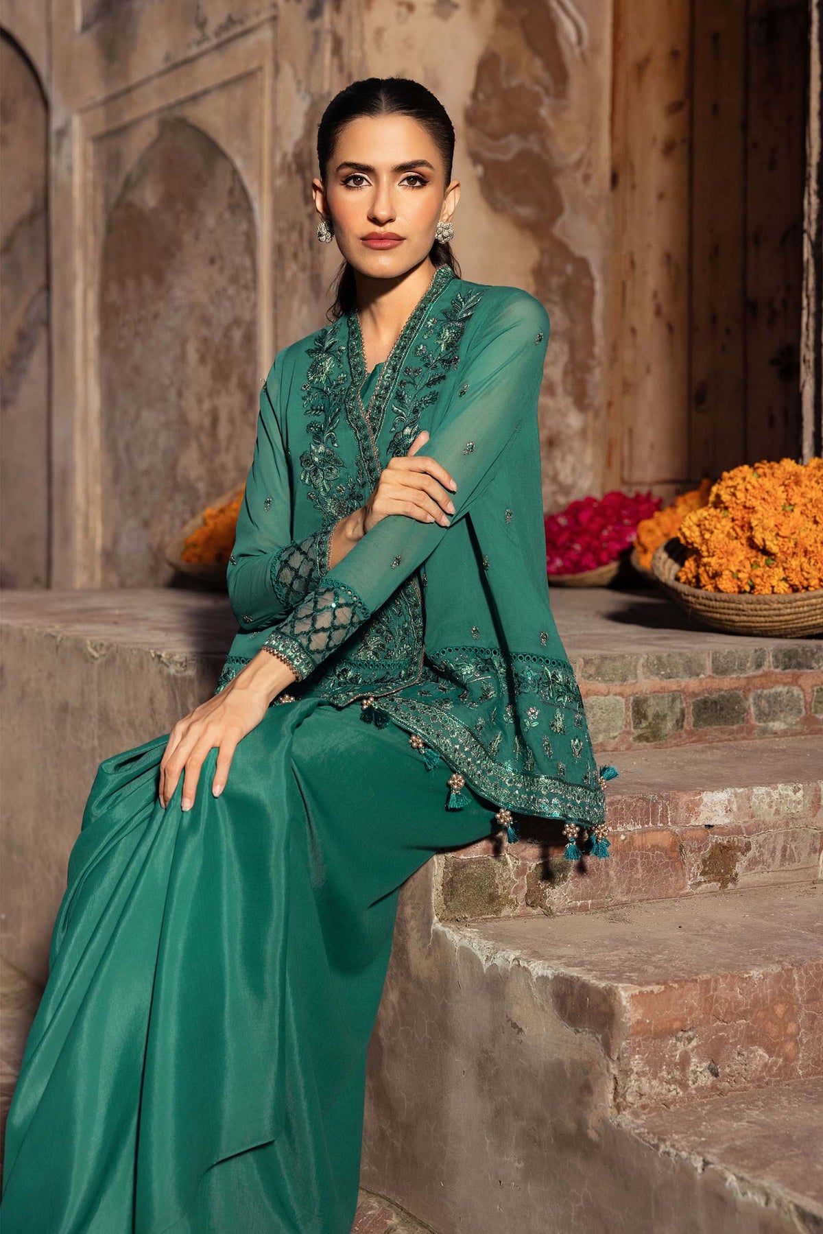 Maria B | Festive 25 | MB-FUS25-803 by Maria B - Designer Dress  - Type : Ladies Clothes - Available at Libayah - 100% Original 